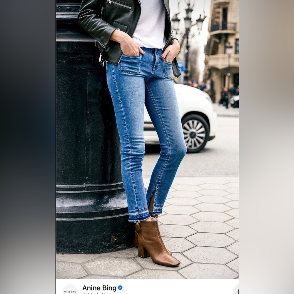 💲⬇️ Anine Bing front welt pocket jeans, 31